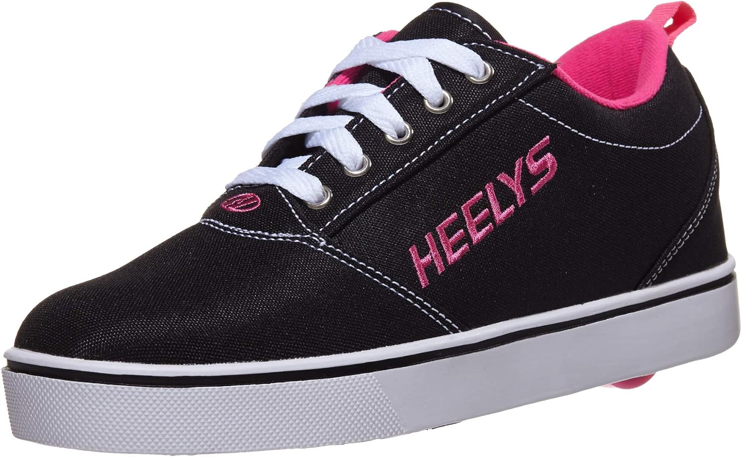 

Кроссовки Heelys для девочек с колесиками, черный/белый/розовый