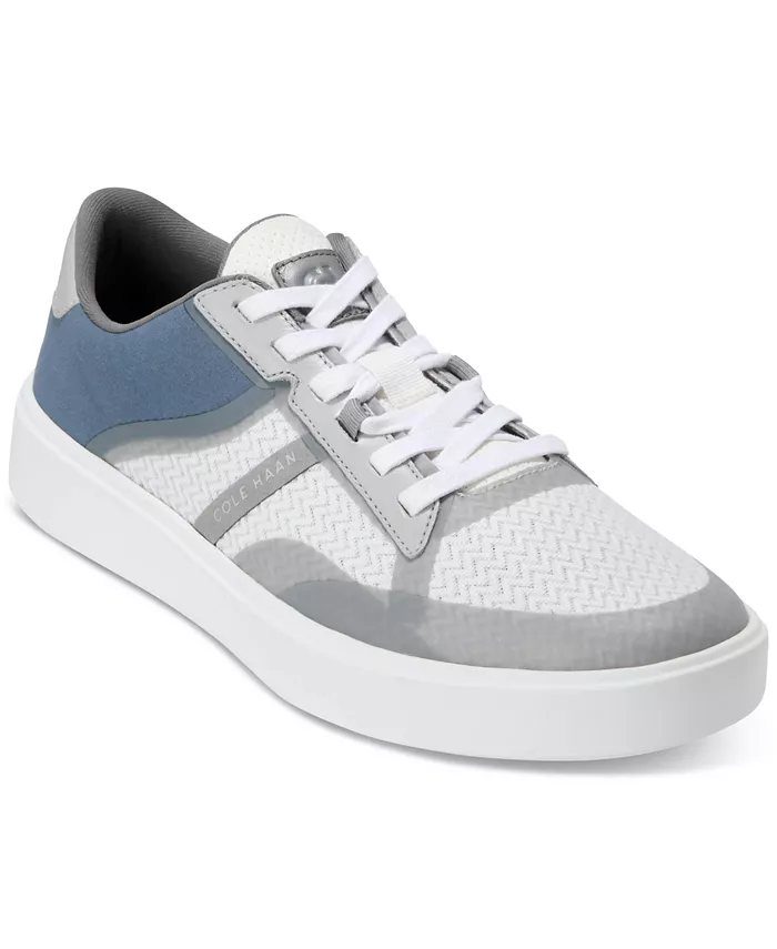 

Мужские кроссовки Grand Crosscourt Winner из комбинированных материалов на шнуровке Cole Haan, серый