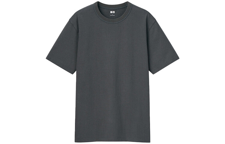 

Футболка унисекс темно-серая Uniqlo, темно-серый