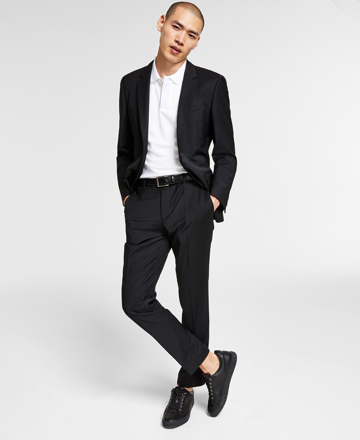 

Мужской облегающий однотонный костюм Superflex Stretch, раздельный Hugo Boss