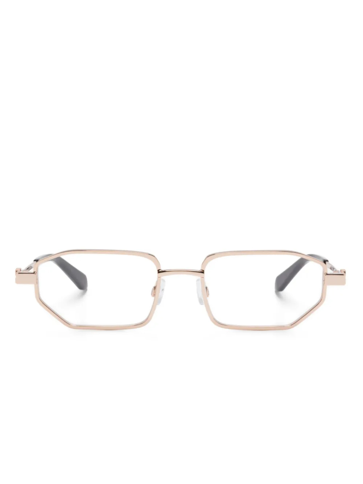 

Очки в геометричной оправе Off-White Eyewear, золотой