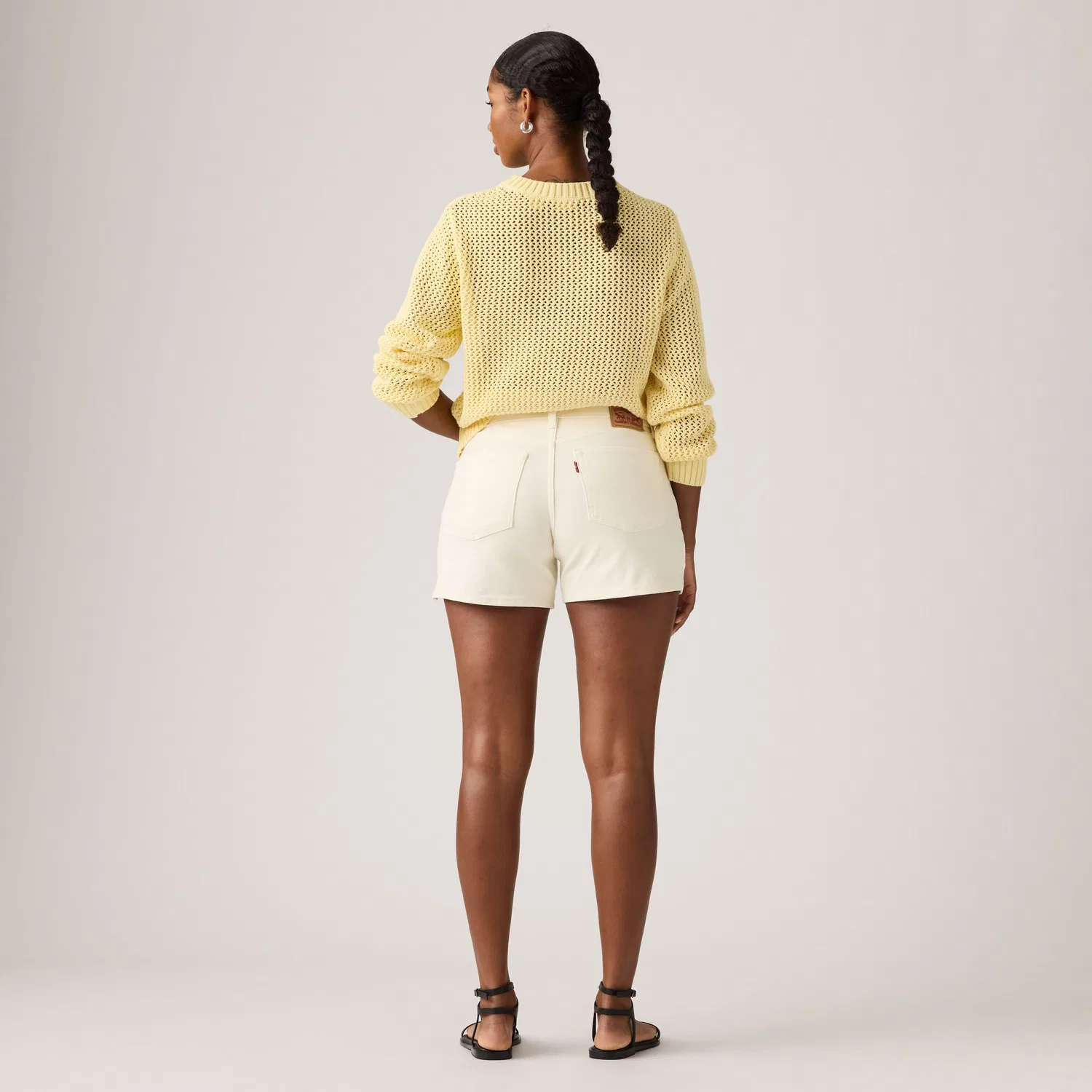 Женские шорты А-силуэта Levi's, White — фото 3