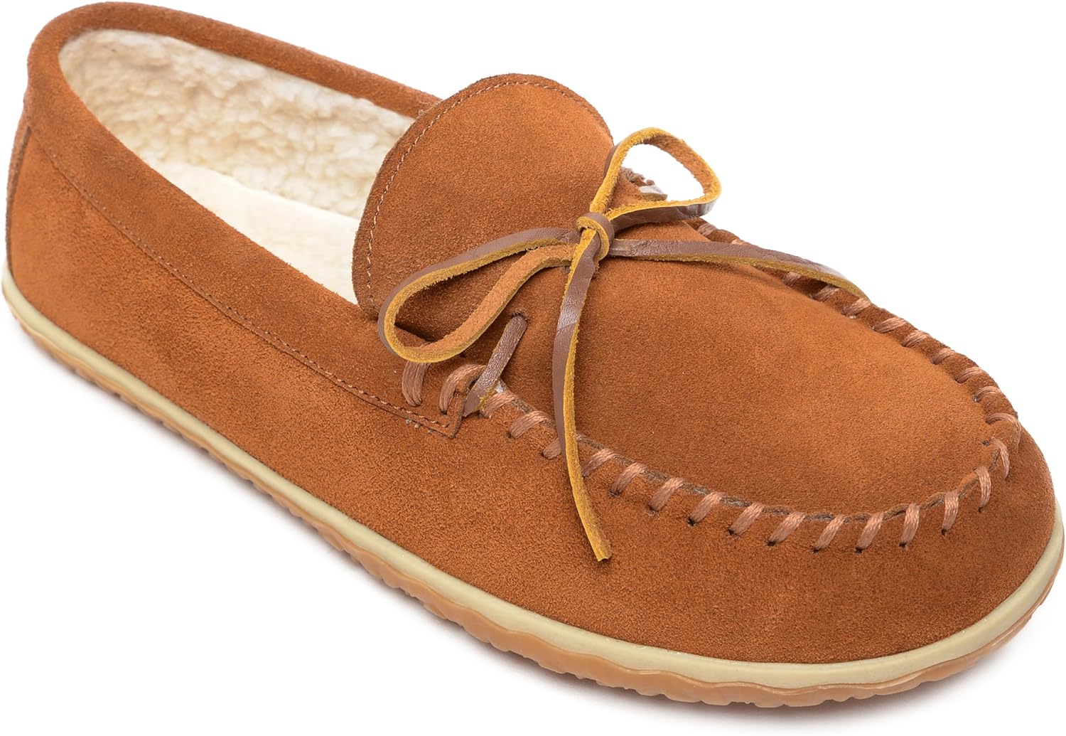 Мокасины Minnetonka Tomm из замши для мужчин, коричневый — фото 4