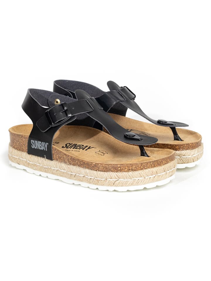 Сандалии Sunbay Leder Zehentrenner Yarrow, черный