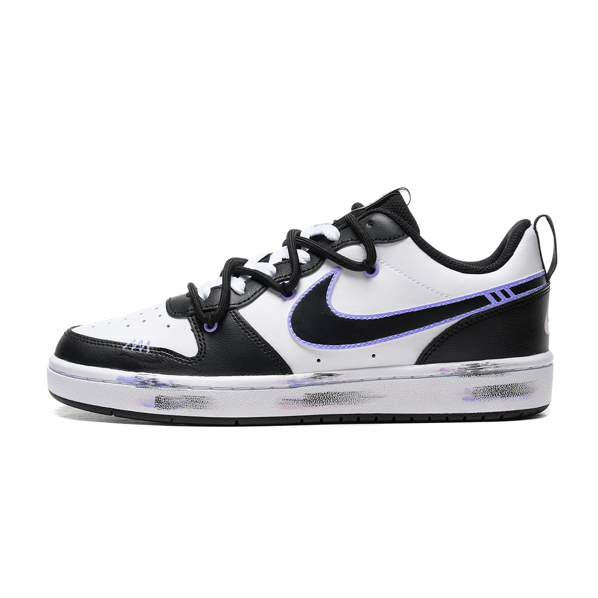 

Обувь для скейтбординга Court Borough для детей, начальная школа Nike, цвет Black/White Purple