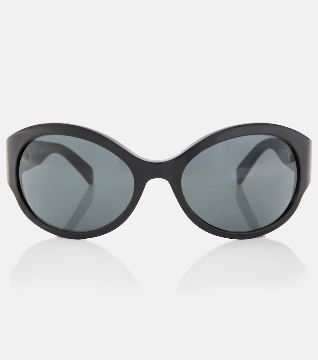 

Солнцезащитные очки triomphe овальной формы Celine Eyewear, черный