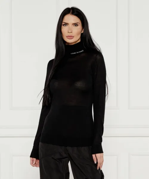 

Шерстяная водолазка Slim fit Elisabetta Franchi, черный