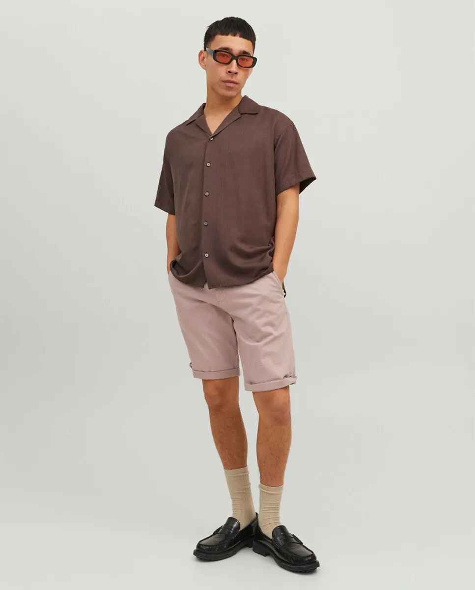 

Мужские однотонные шорты-бермуды Jack & Jones, розовый