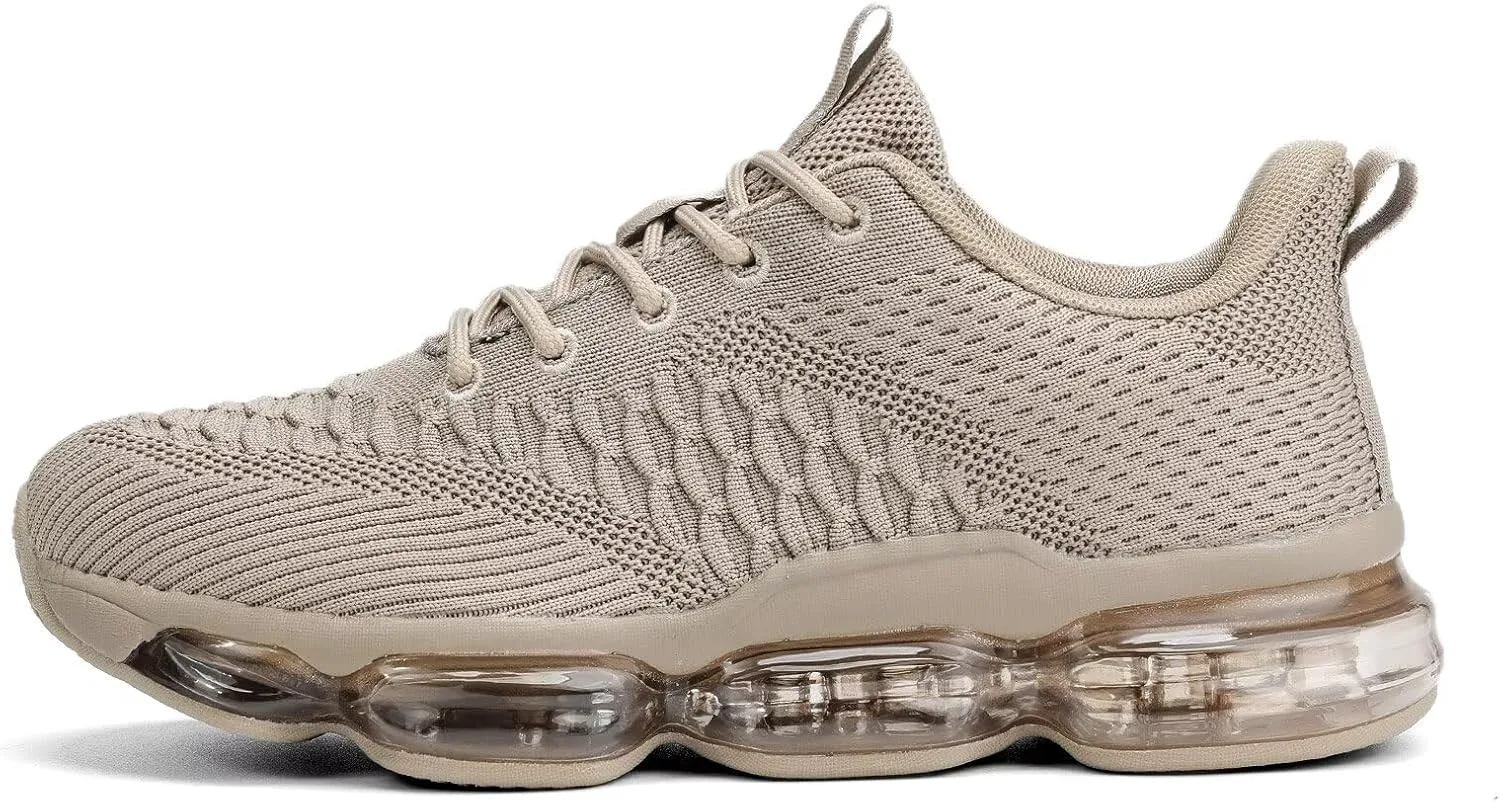 

Мужские кроссовки с воздушной подушкой для бега, модные повседневные, для прогулок, тенниса, противоскользящие, дышащие, для трейла и спорта в зале Pozvnn, хаки