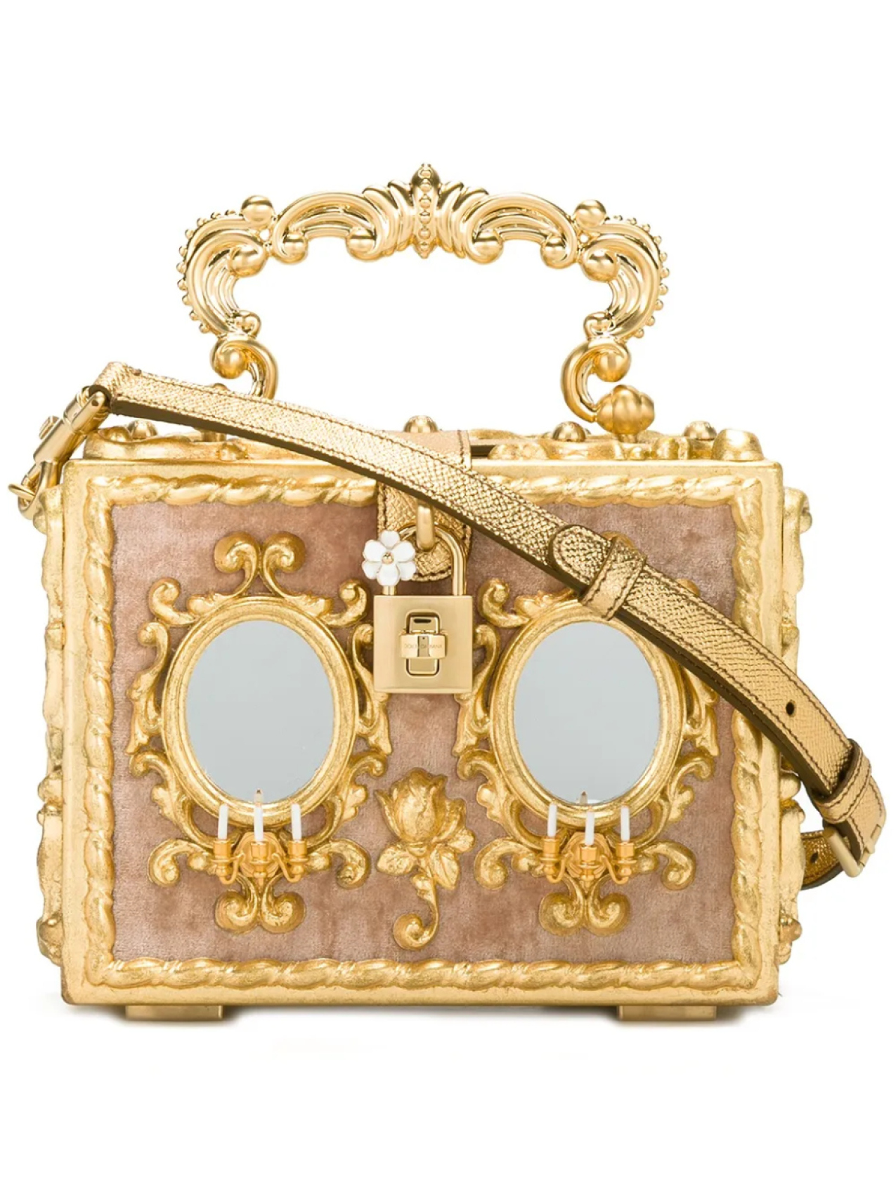 

Dolce & Gabbana клатч в стиле барокко, металлик
