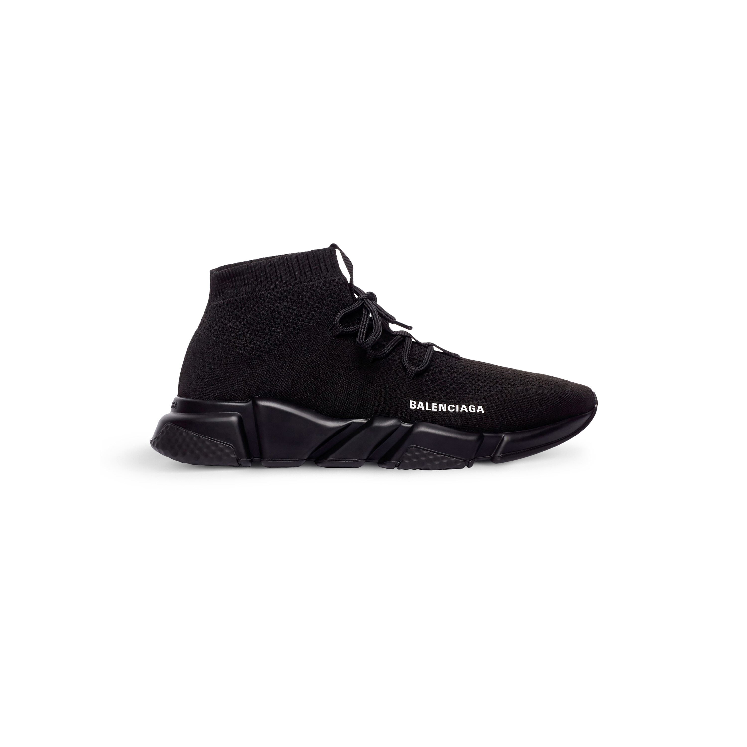 

Кроссовки Speed Lace-Up из переработанного трикотажа BALENCIAGA, черный