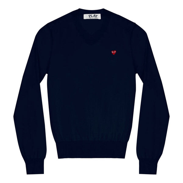 

Свитер l/s basic t-shirt small red emblem 'navy' Comme Des Garcons Play, синий