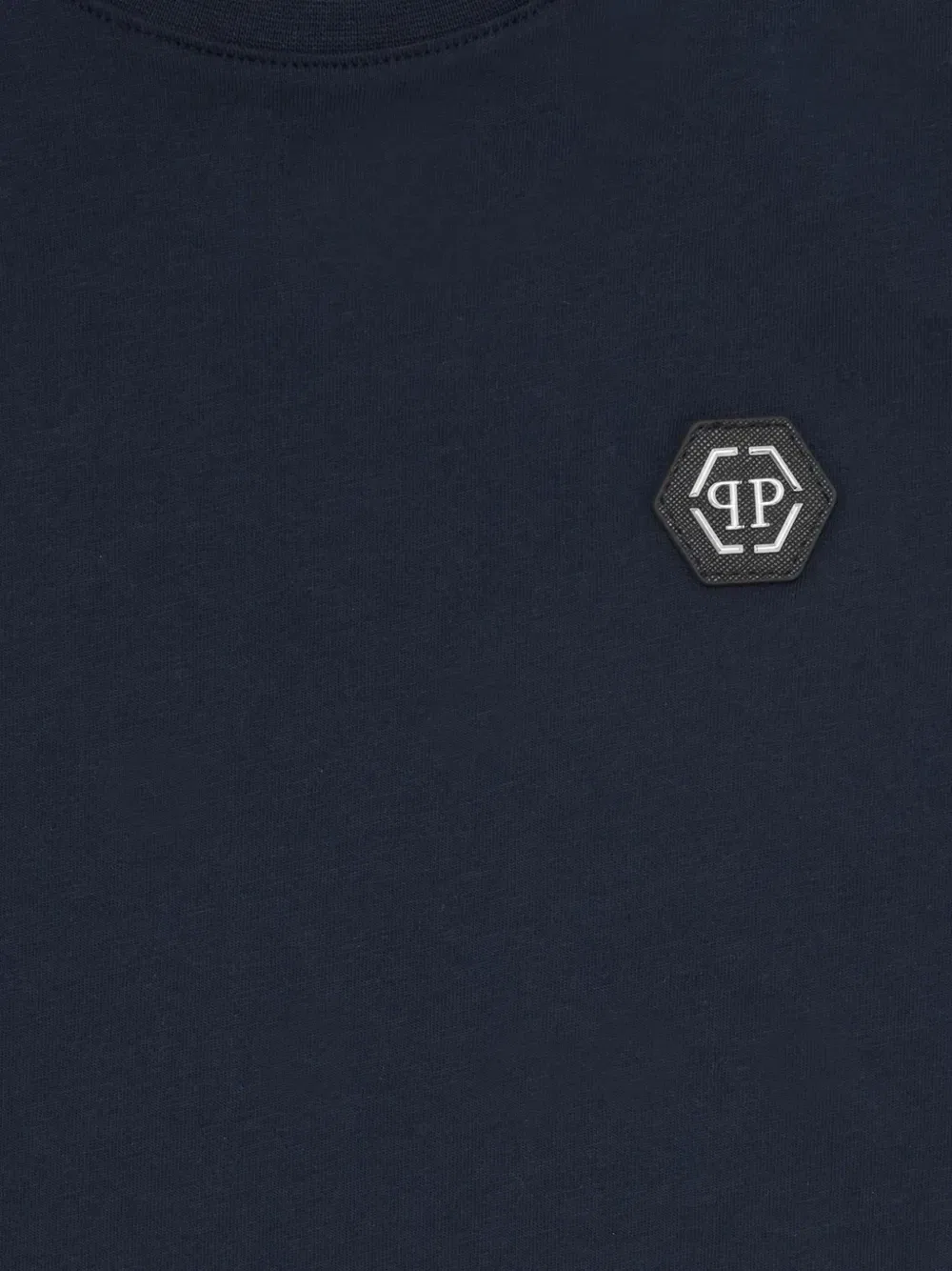Футболка с круглым вырезом Philipp Plein Junior, синий — фото 3