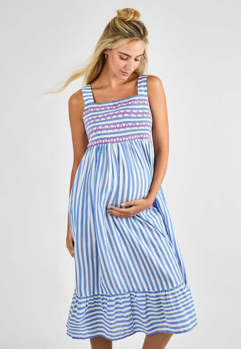 

Повседневное платье STRIPE MIDI JoJo Maman Bébé, синий
