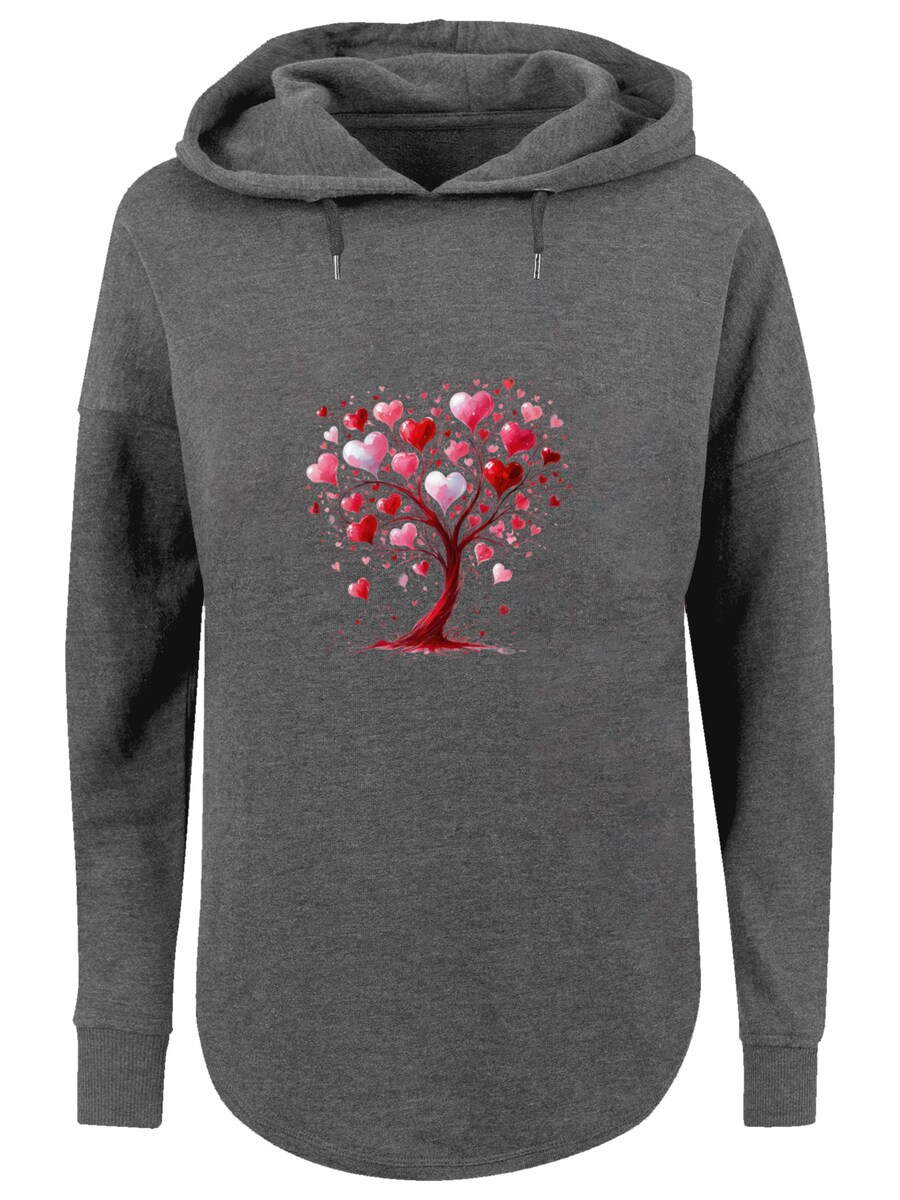 

Толстовка F4NT4STIC Herz Baum Aquarell Druck, Dark grey