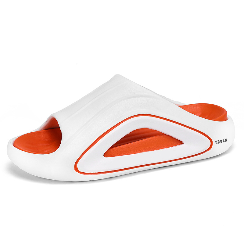 

Мужские тапочки-слайды EVA Shock Absorbers URBAN AUTHENTIC, White Black