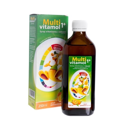 

Мультивитамол 1+ Витаминный сироп с железом, БАД, со вкусом апельсина, 250 мл Zdrovit