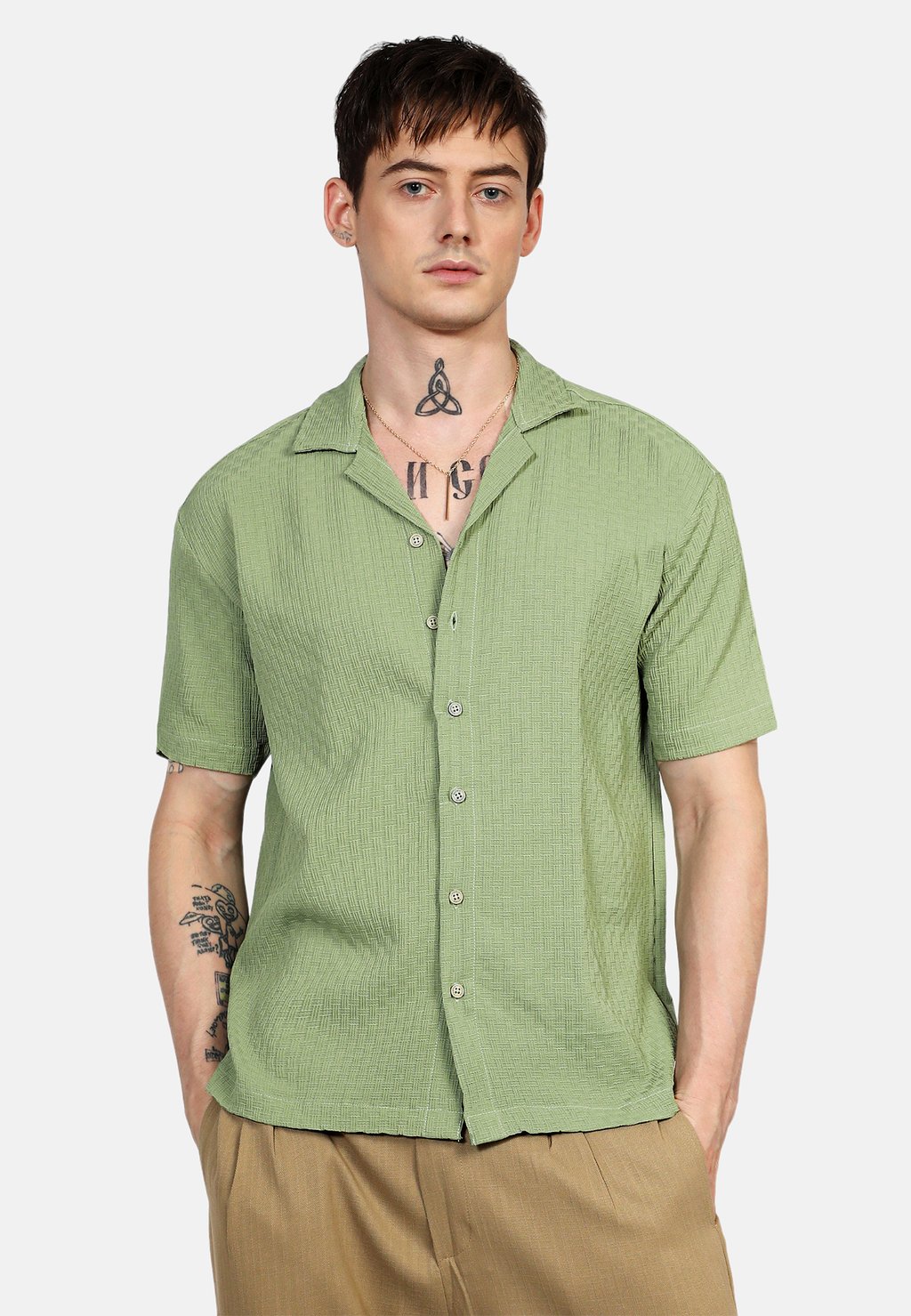 

Рубашка CASUAL ROGER Instafab, зеленый