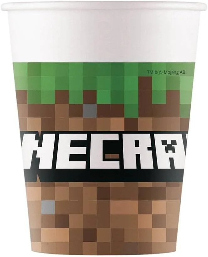 Чашки для вечеринки Minecraft, набор из 8 штук Procos