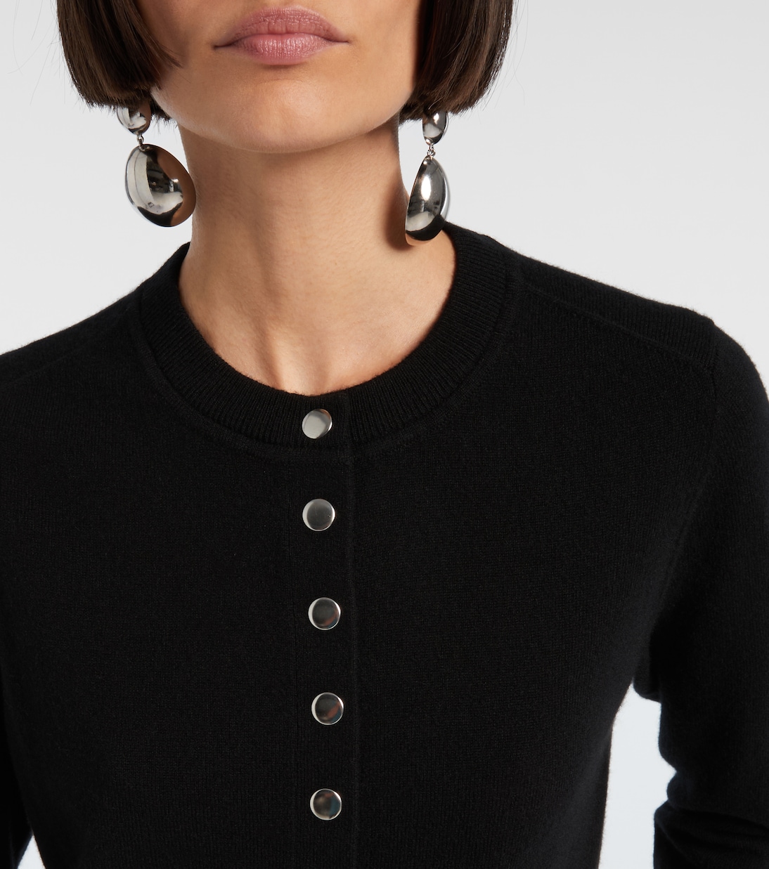 Кардиган Idesia из шерсти и кашемира Isabel Marant, черный — фото 4