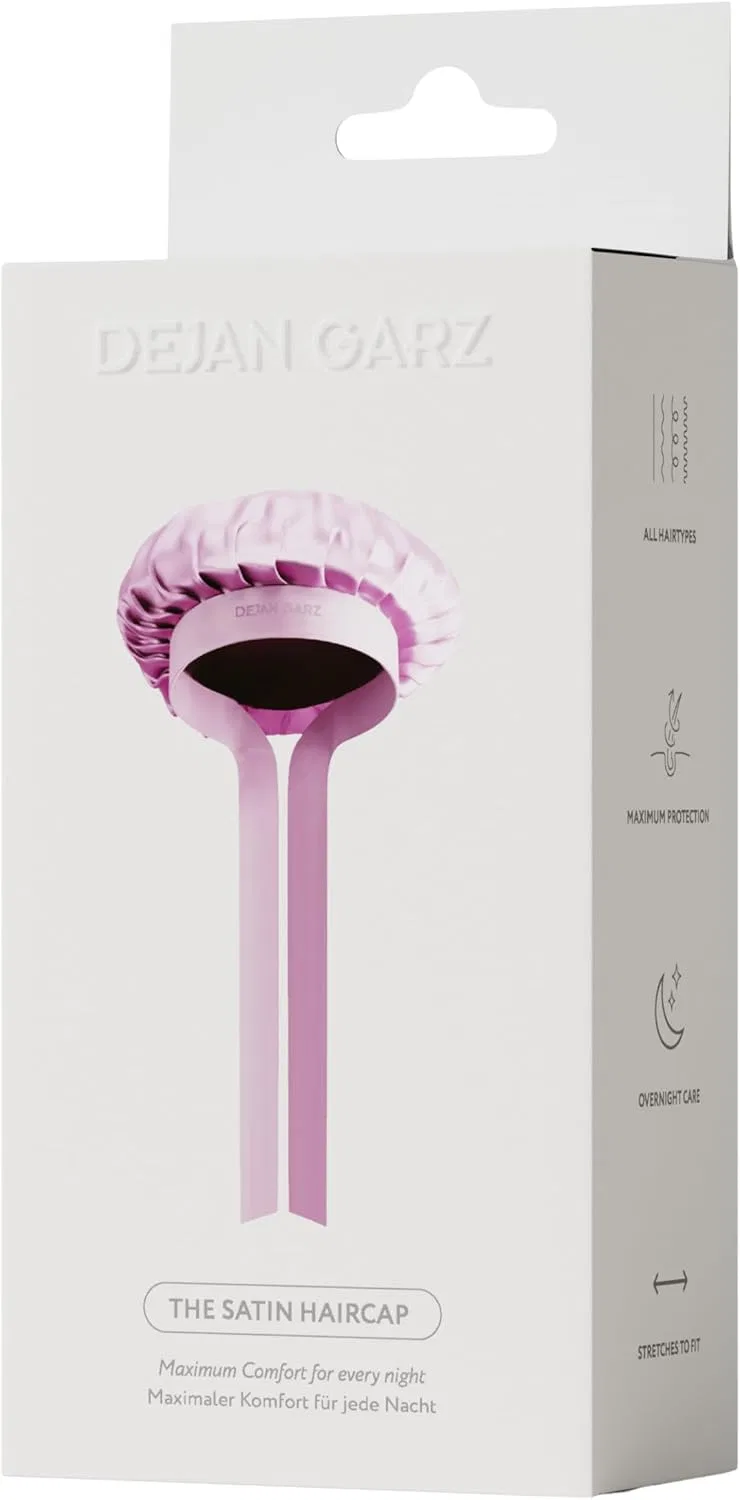 Атласная шапочка для сна «Satin Schlafhaube» от DEJAN GARZ Dejan Garz, Orchid Dust — фото 2