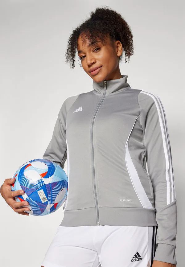 Тренировочная куртка tiro24 Adidas Performance, Grau/Weiss — фото 4