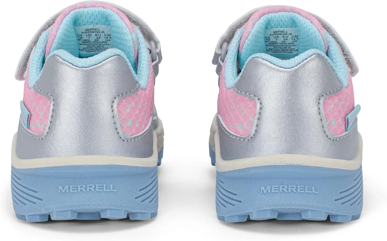 Кроссовки Merrell Unisex-Child S Nova FST Jr, серебристый/розовый — фото 3
