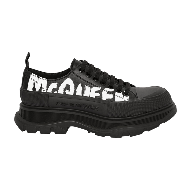 

Кроссовки Alexander McQueen Tread Slick Lace Up 'McQueen Graffiti Logo - Black', черный