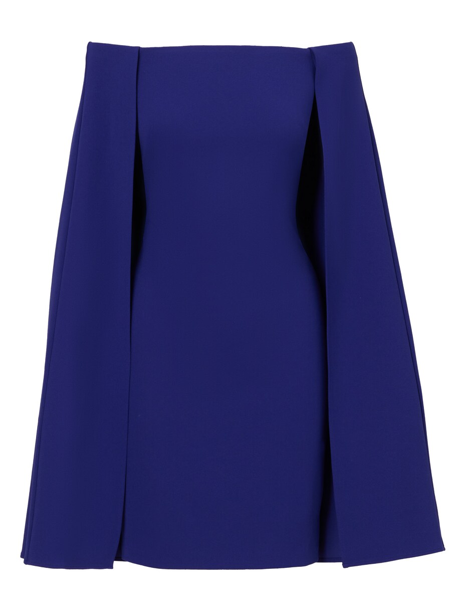 

Коктейльное платье Adrianna Papell Off Shoulder Cape Dress, королевский синий