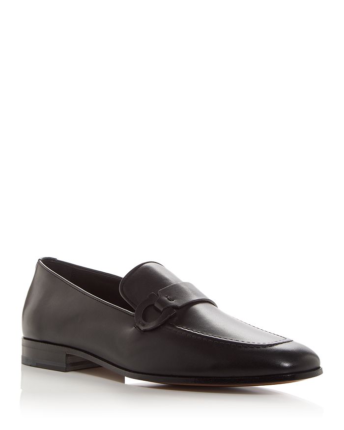 

Мужские кожаные лоферы Bonny Venice Gancini - классические FERRAGAMO, черный