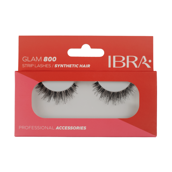 

Накладные ресницы Glam 800, 1 упаковка. Ibra Makeup