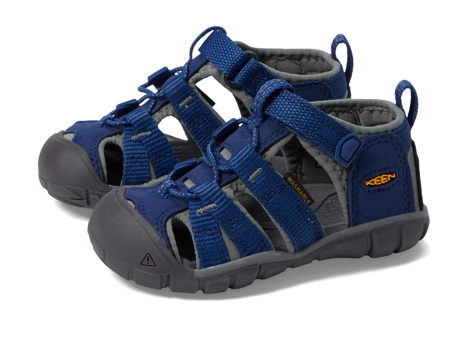 

Сандалии KEEN Kids Seacamp II CNX, цвет Blue Depths/Gargoyle