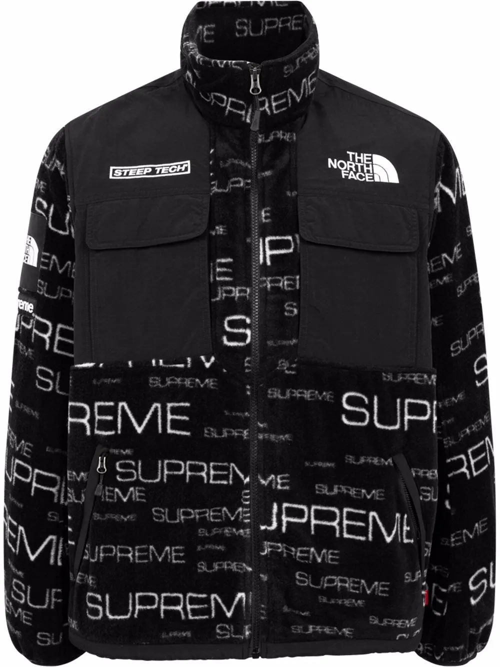 

Флисовая куртка из коллаборации с The North Face Supreme, черный