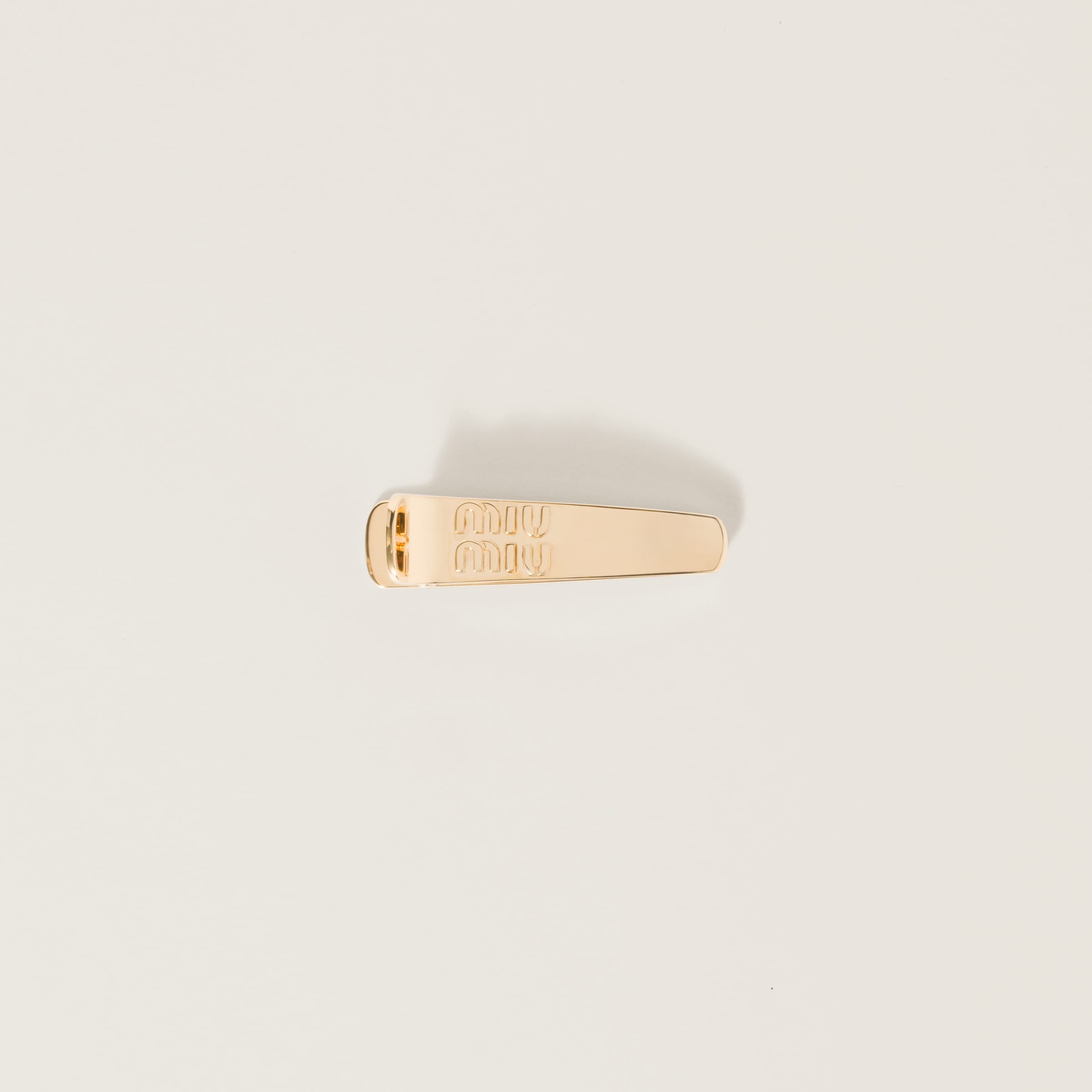 

Металлическая заколка для волос MIU MIU, золотой