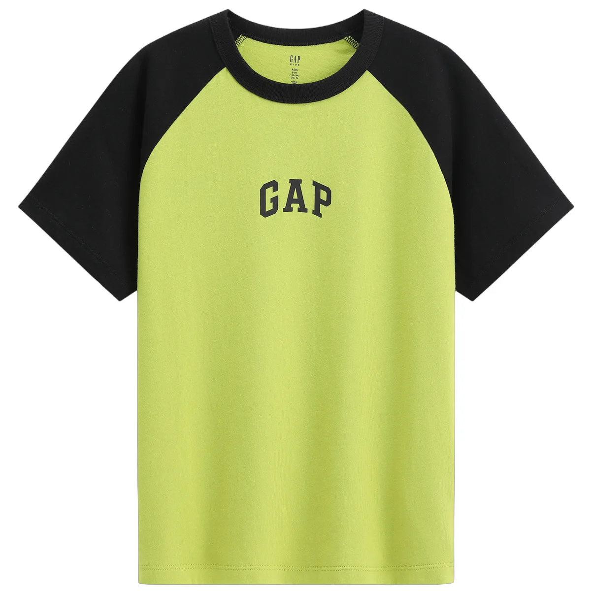 Детская рубашка с коротким рукавом из 100% хлопка с пэчворком GAP, Green 894368