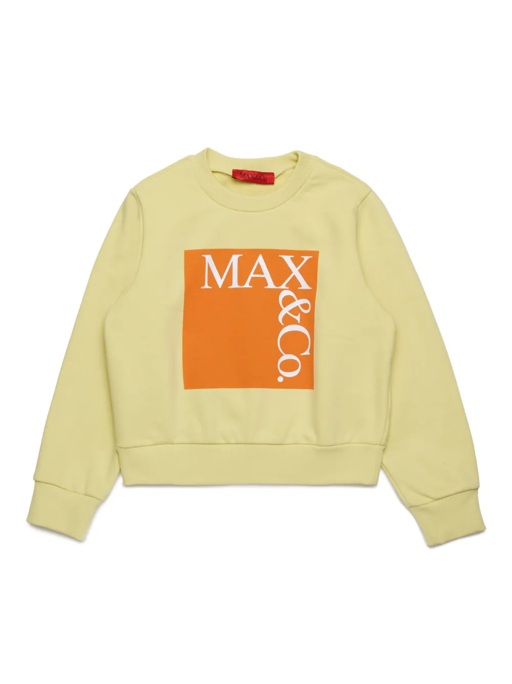 

Толстовка с логотипом MAX&Co. Kids, желтый