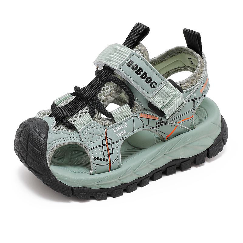 Износостойкие дышащие детские сандалии Kids' BOBDOG, экрю — фото 4