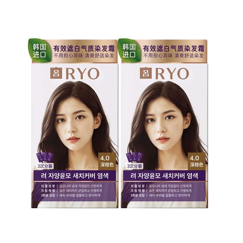 

Краски и осветлители для волос унисекс Ryo, темно-коричневый