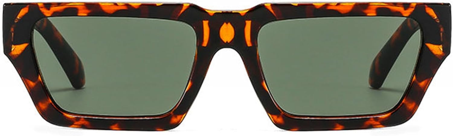 

Willochra Модные маленькие прямоугольные солнцезащитные очки для женщин в стиле ретро, ​​узкие прямоугольные зеленые очки для мужчин, трендовые квадратные солнцезащитные очки, C5