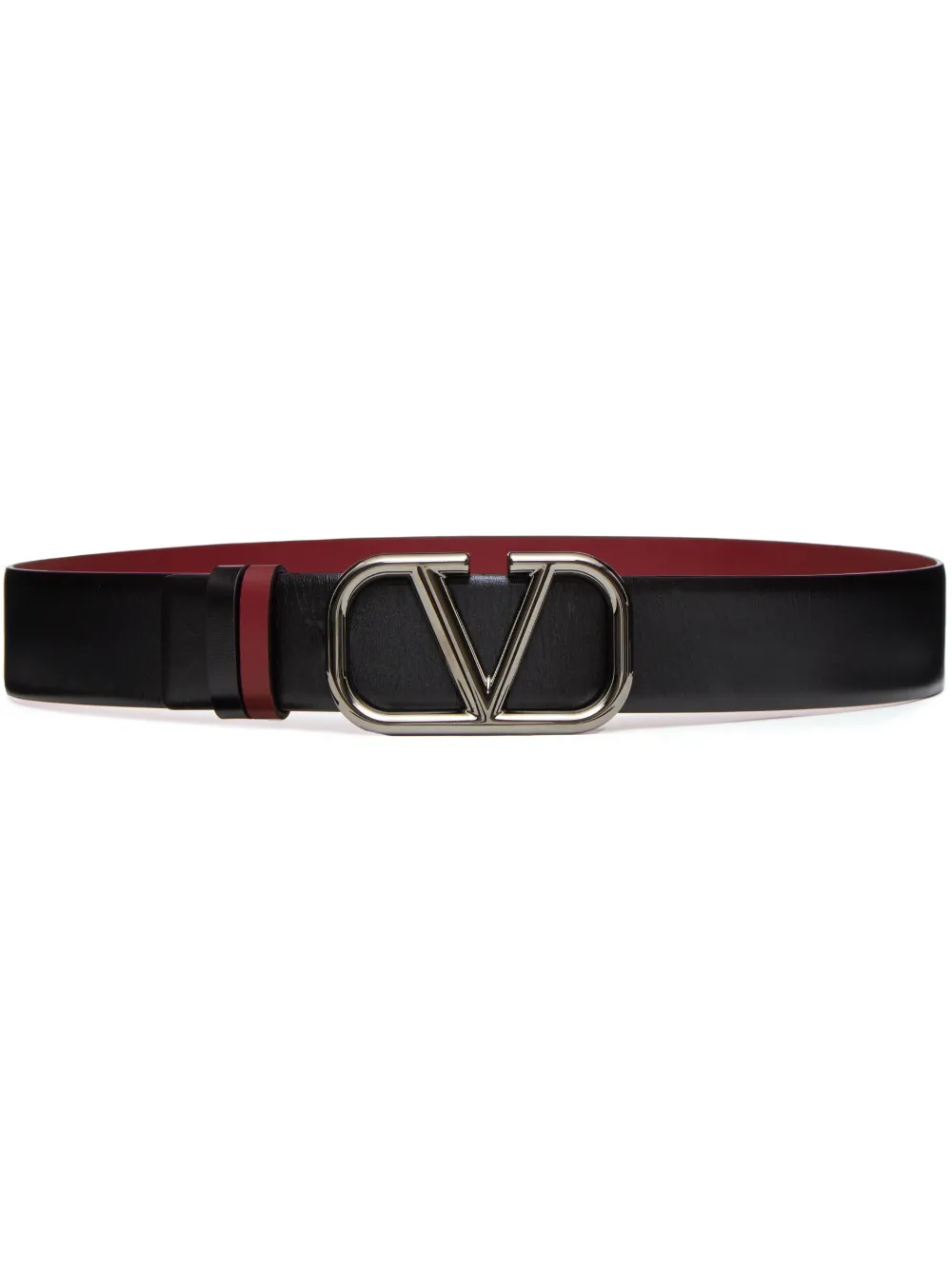 

Двусторонний ремень с пряжкой VLogo Signature VALENTINO GARAVANI, черный