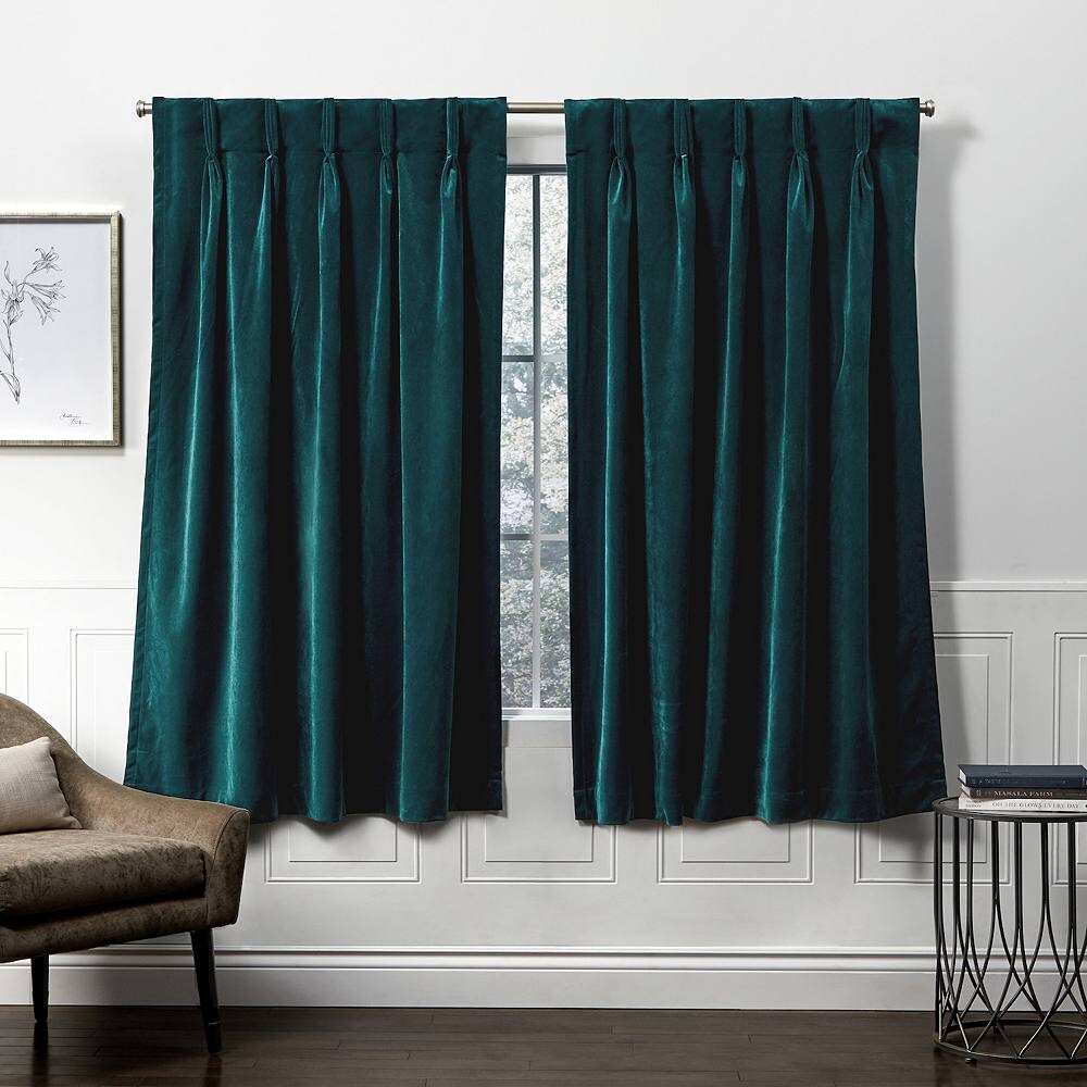 

2 шт. бархатных тяжелых оконных штор «Город и страна» Exclusive Home, цвет Teal