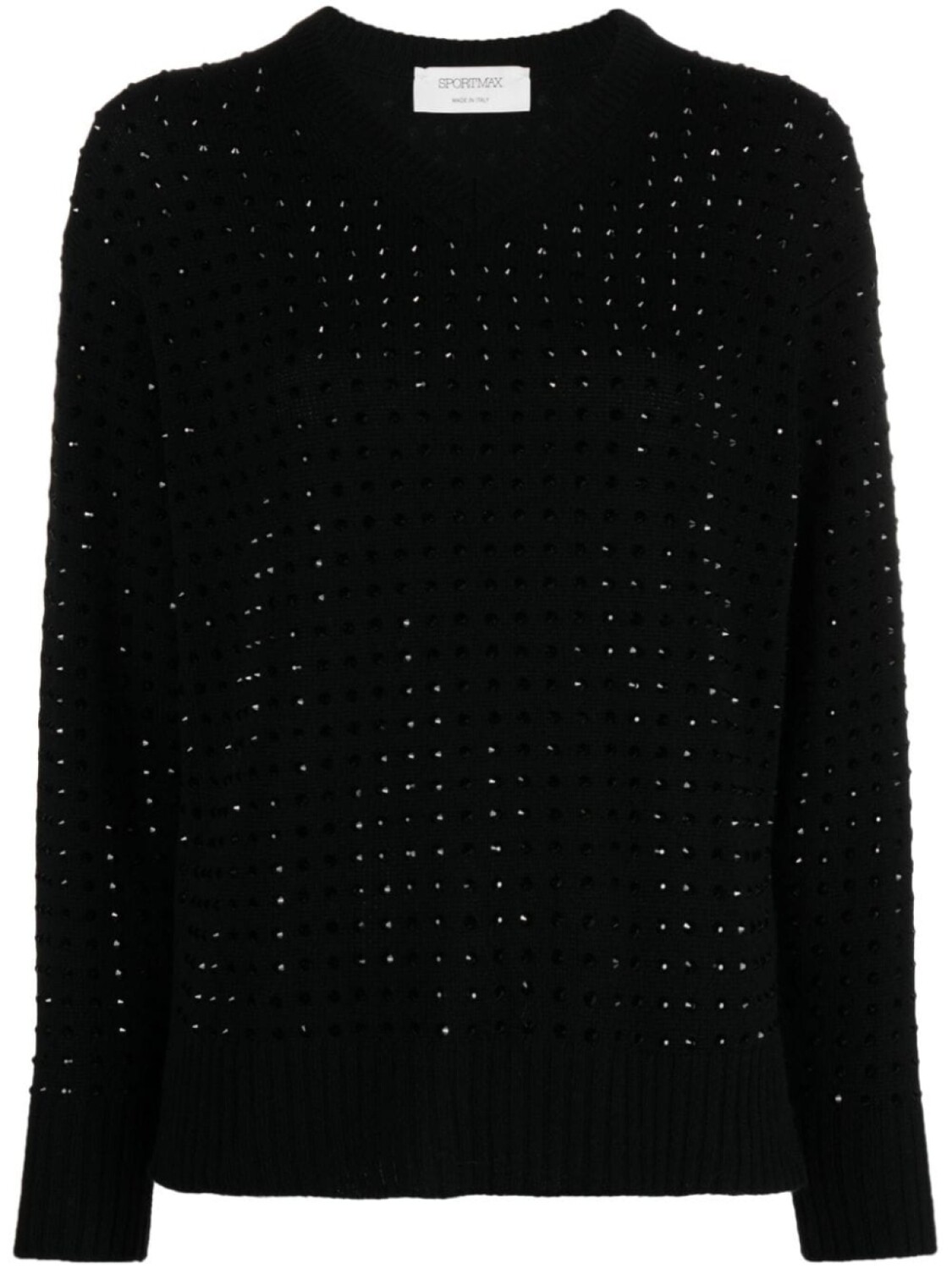 

Джемпер со стразами Sportmax, черный