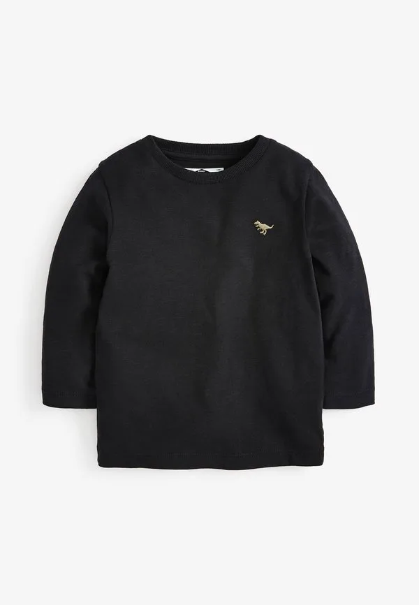 Простая футболка с длинными рукавами Next, Mottled Anthracite