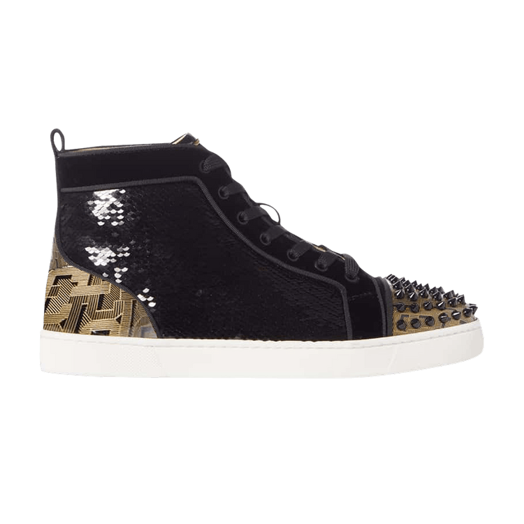 

Кроссовки Christian Louboutin Louis Spikes Orlato High 'Black', черный
