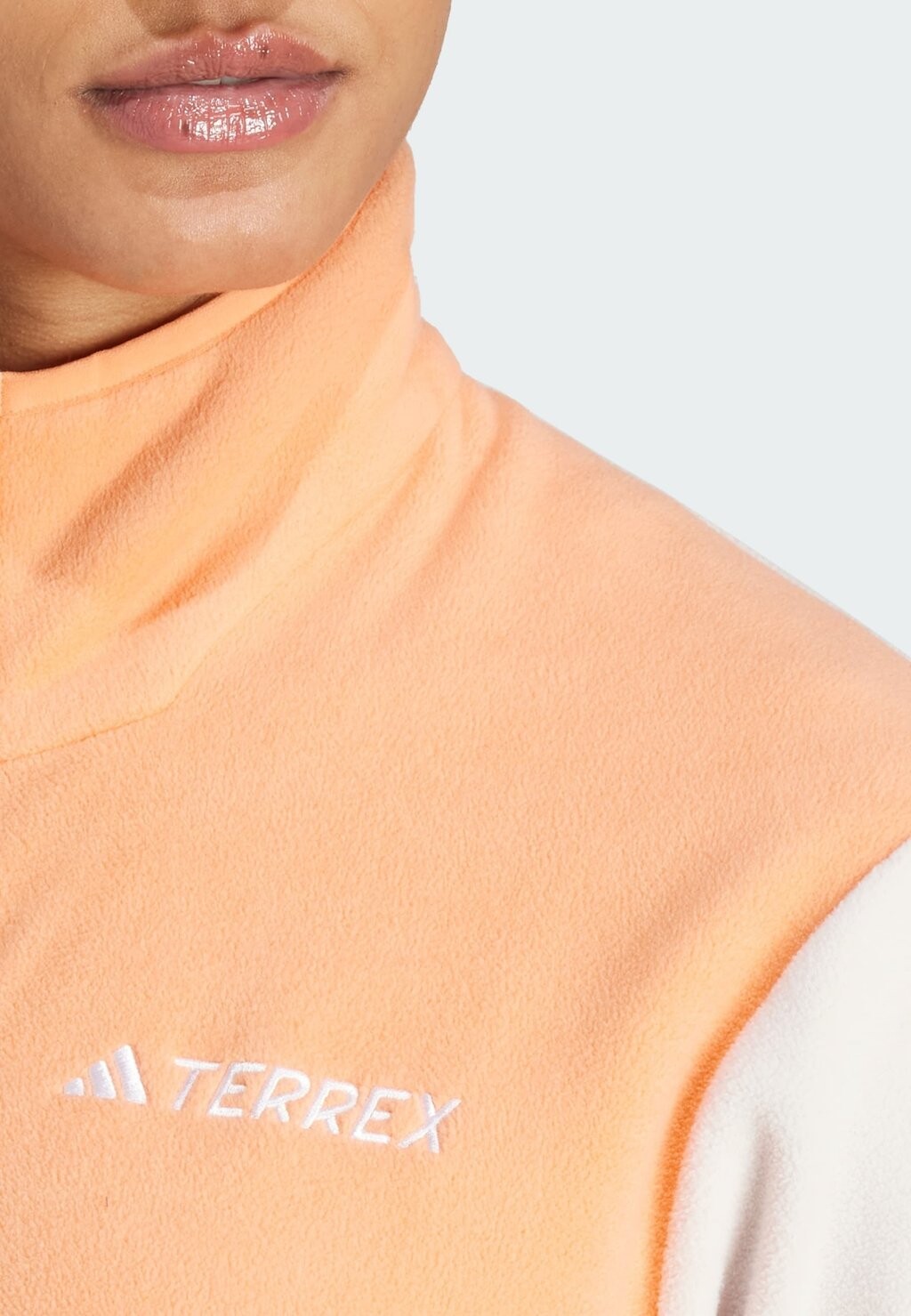 

Куртка TERREX MULTI FULL-ZIP FLEECE adidas, цвет Putty Mauve Amber Tint