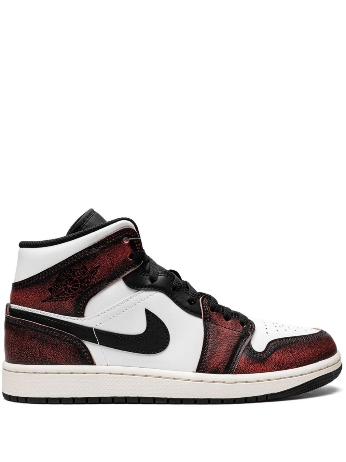 

Кроссовки Jordan Air Jordan 1 Mid SE, черный/темно-красный/белый, Серый, Кроссовки Jordan Air Jordan 1 Mid SE, черный/темно-красный/белый