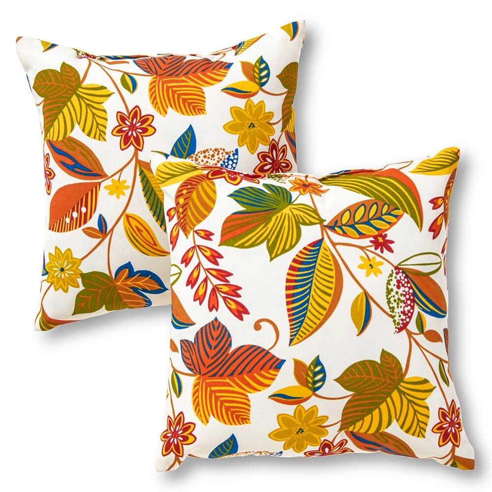

Greendale Home Fashions, 2 шт. Квадратные декоративные подушки для улицы, цвет Skyworks