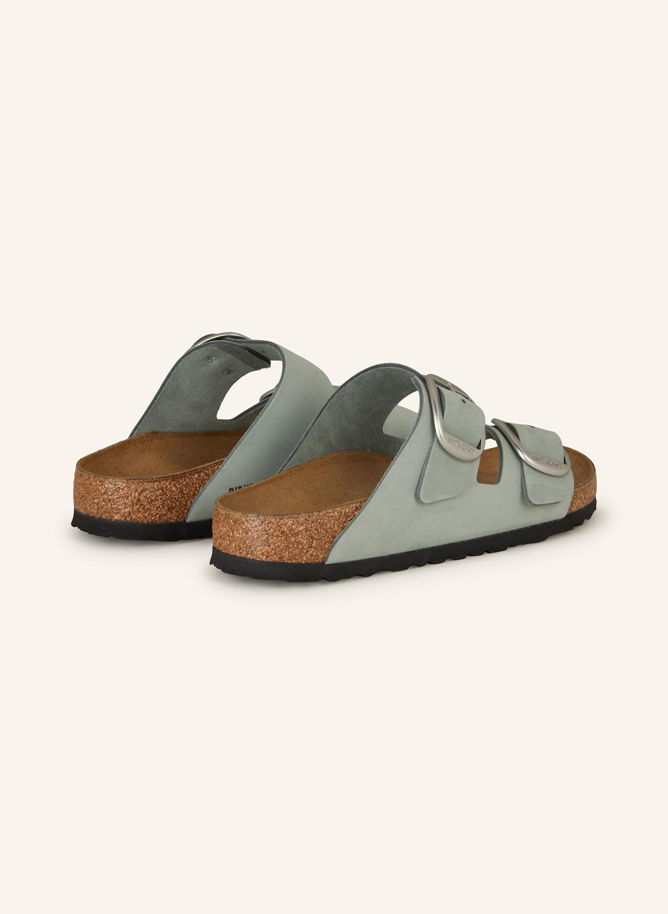 Мюли аризона большая пряжка lenb Birkenstock, зеленый — фото 2