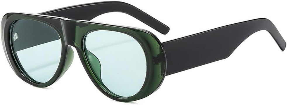 

Ретро женские солнцезащитные очки, модные оттенки конфетных цветов, защита от УФ-излучения UV400; мужские солнцезащитные очки с широкими дужками, в тренде HVTVTLA, Green Black Green