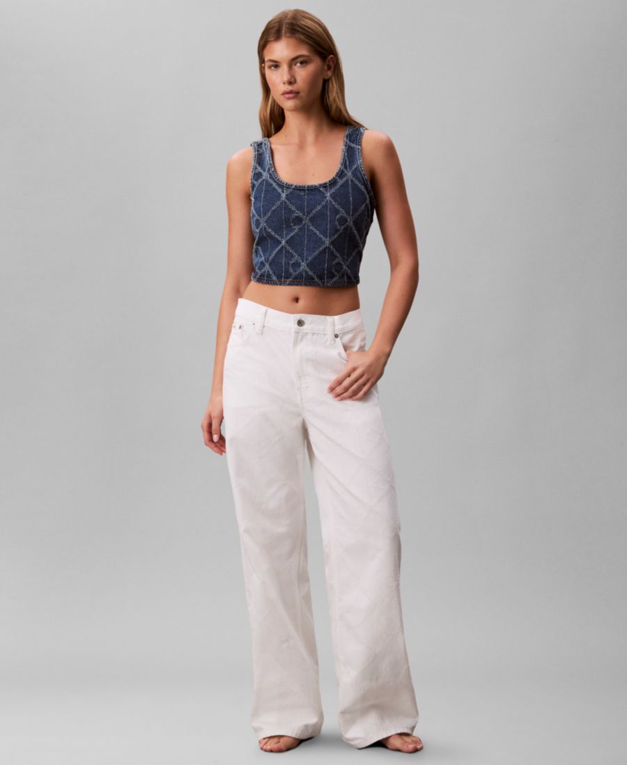 

Женские джинсы с низкой посадкой и свободным кроем Calvin Klein Jeans, Calvin klein Arctic